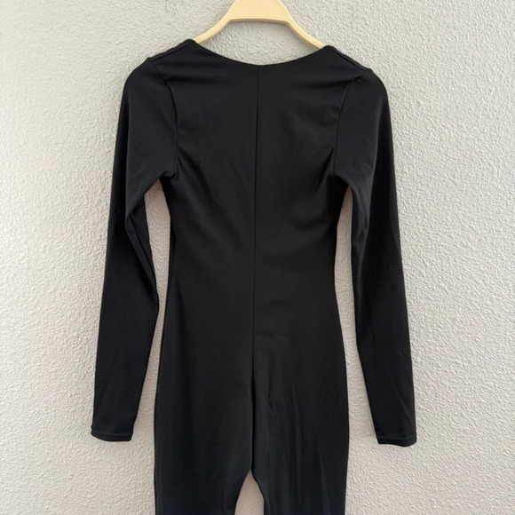 Qinsen Square Neck Long Sleeve Jumpsuit Size Small NWT - Picture 4 of 5